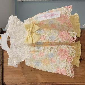 Bonnie Baby lace dress - infant girl